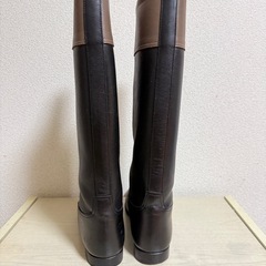 エルメス HERMES ブーツ ロングブーツ ジョッキーブーツ バイカラーの画像