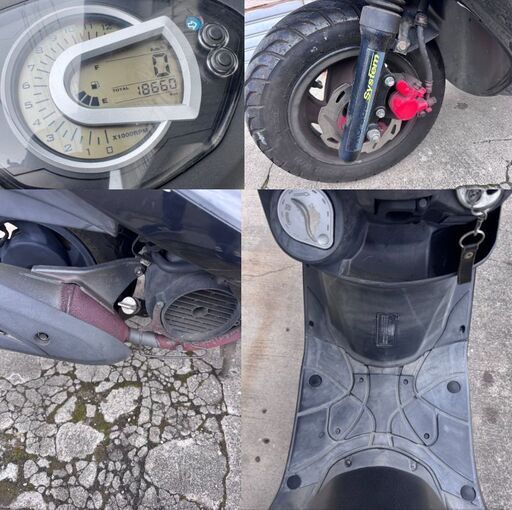 実動 SYM GT125 原付 18660 バイク 125cc RFGHM12V7DS