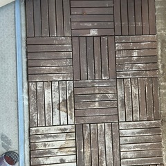 ベランダ　ウッドジョイントマットの画像