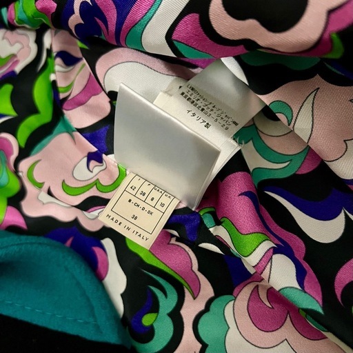 EMILIO PUCCI エミリオプッチ ウールロングコート プッチ柄 イタリア
