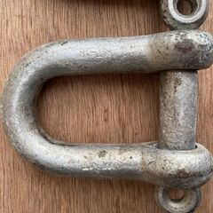 U字シャックル　WLL2T　KT-25　玉掛け　吊り金具　クレーン　2t　6個　中古の画像