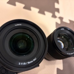 LUMIX S9本体　レンズF1.8　18ミリ　レンズF1.8 85ミリの画像