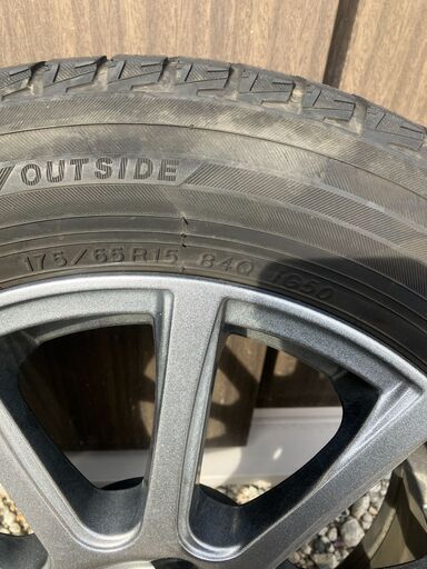 15インチ アルミホイール B-win ＆ 175/65R15 スタッドレス4本セット