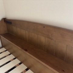 カントリー調すのこベッド(セミダブルサイズ)[脚高タイプ]SD【POLKU】ポルクの画像