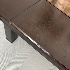 【差し上げます】ローテーブル ガラステーブルの画像