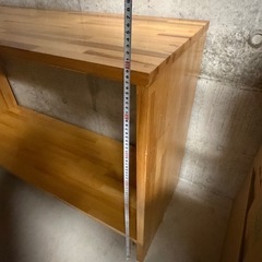 木製 キャビネット テーブル 棚 作業台  の画像