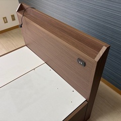 ニトリ　収納ベッドフレーム　シングルの画像