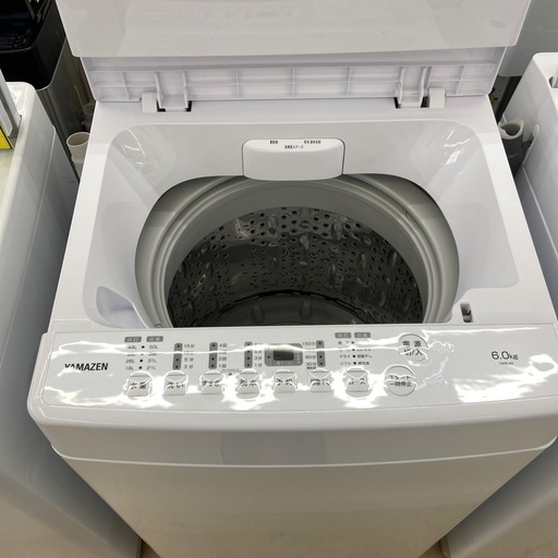 【ドリーム池田店】◎ジモティー割対象品◎6.0kg洗濯機ヤマゼン YMM-60 2023 32859