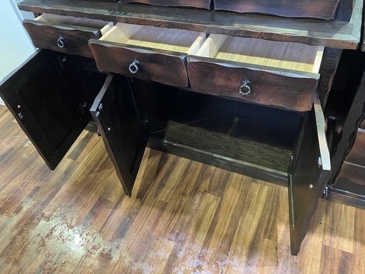 【バナナ苫小牧】HASEGAWA アンティーク食器棚 Original furniture KIDS 40サイズ おしゃれ金具