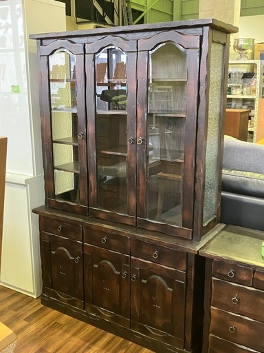 【バナナ苫小牧】HASEGAWA アンティーク食器棚 Original furniture KIDS 40サイズ おしゃれ金具