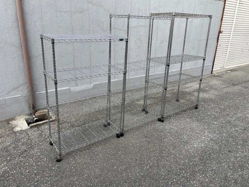 ★ アイリスオーヤマ メタルラック シェルフ 4段 家具 棚 単品は2,200円から3,300円 IRIS OHYAMA kagu-260209-03