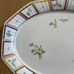ランセル　大皿　花柄　皿　パーティ皿の画像