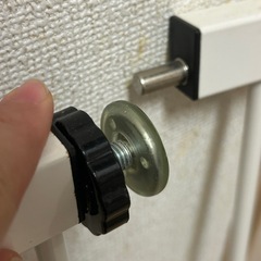 スチールゲート　ホワイト　拡張フレーム 付　KB-88-14　キッズ用品の画像