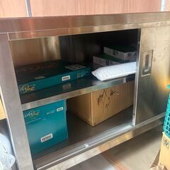 業務用 キャビネット式 ステンレス作業台｜W150×D60×H80｜飲食店向けの画像