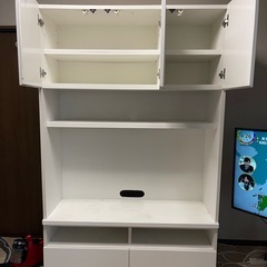 壁寄せ テレビキャビネット 白　ニトリの画像