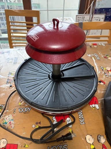 ZAIGLE ザイグル グリル JAPAN-ZAIGLE 赤 無煙ロースター 動作確認済 中古 即発送