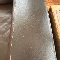 無印良品 2.5シーター本革ソファの画像