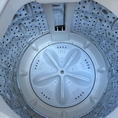 🉐祭り140⭐️2025年製★ほぼ新品★ヨドバシ　洗濯機　7KG ホワイト　一人暮らしの画像