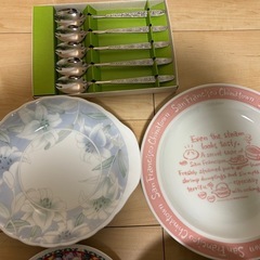 食器　大皿　小皿　デザートスプーン等の画像