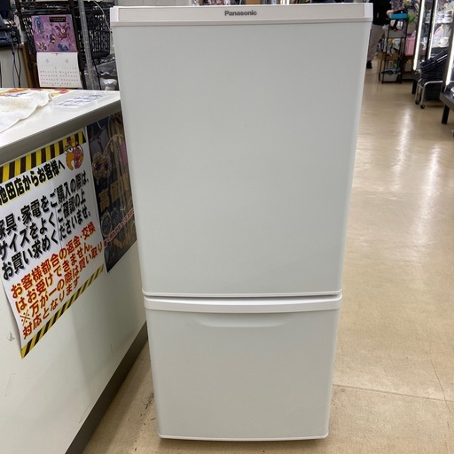 【ドリーム池田店】◎ジモティー割対象品◎Panasonic 2ドア冷蔵庫 138L  NR-B14FW-W 2022年製 44081
