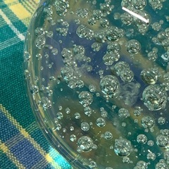 美原店 バブルガラスボール ペーパーウェイト 水晶球 置物　インテリアの画像