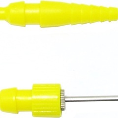 ブリヂストン スマートポンプ 自転車用 空気入れ PM-501 英式トンボ口金 アダプタ付 イエローの画像