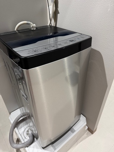 【美品】Haier 全自動洗濯機5.5kg JW-XP2CD55 シルバー 20 23年製