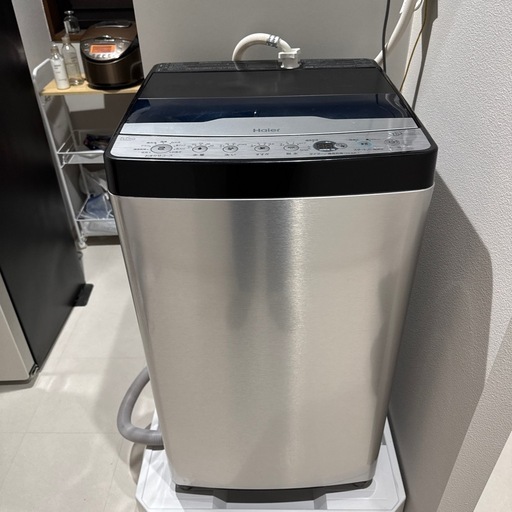 【美品】Haier 全自動洗濯機5.5kg JW-XP2CD55 シルバー 20 23年製