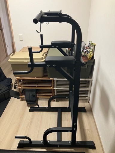STEADY パワータワー 懸垂マシン 筋トレ ディップス 半解体 美品 引取限定