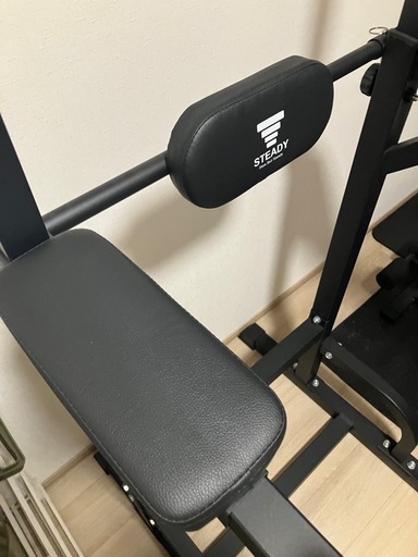 STEADY パワータワー 懸垂マシン 筋トレ ディップス 半解体 美品 引取限定