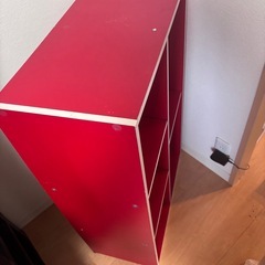 本棚　レッド　の画像