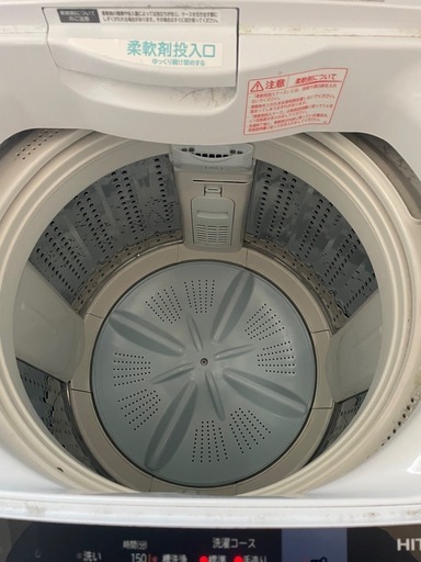 洗濯機　日立　8.0kg NW-80C-W 2019年製