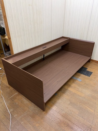 多用途ベッド!! ニトリ 3way ベッドソファ B1-USB GY シングルベッド 3人掛けソファ