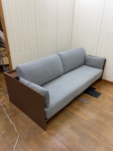 多用途ベッド!! ニトリ 3way ベッドソファ B1-USB GY シングルベッド 3人掛けソファ