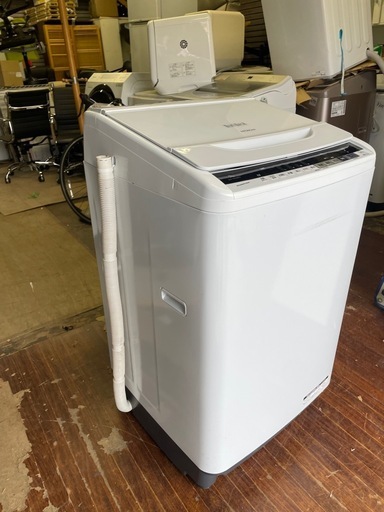 北九州市内配送無料　保証付き 洗濯機 日立 9.0kg 大型 エアジェット乾燥 BW-V90BE5-W