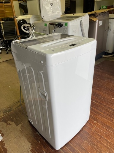 北九州市内配送無料　保証付き 2024年製全自動洗濯機 ホワイト JW-U45B(W) [洗濯4.5kg /簡易乾燥(送風機能) /上開き]
