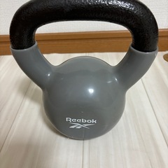【Reebok fitness】 ケトルベル6㎏×2個セット　グレーの画像