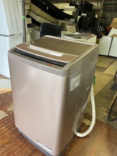 北九州市内配送無料　保証付き BW-V100C 全自動洗濯機 ビートウォッシュ シャンパン [洗濯10.0kg /乾燥機能無 /上開き