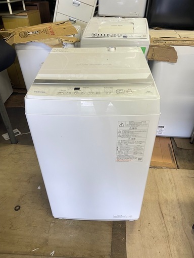 北九州市内配送無料　保証付き 2023年製東芝全自動洗濯機 ピュアホワイト AW-6GA2-W [洗濯6.0kg /簡易乾燥(送風機能) /上開き]