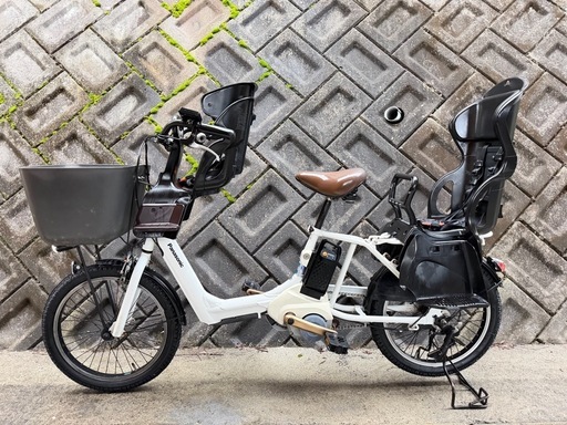 パナソニック電動自転車（子供用シート2台付き）12Ahバッテリー