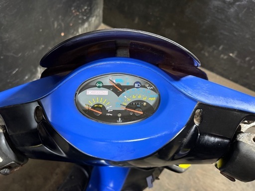 ★支払総額4.8万円★激安バイク続々入荷中！とにかく安い！！ キムコ スーパー9 青/黄 車格大きい50cc！ バッテリー新品！ サイスタ付き！ 社外CDI！　