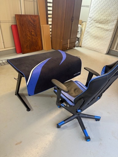 GT RACING ゲーミングチェア・デスク・チェアマットセット