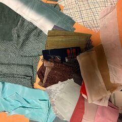 着物リメイク後のハギレの画像