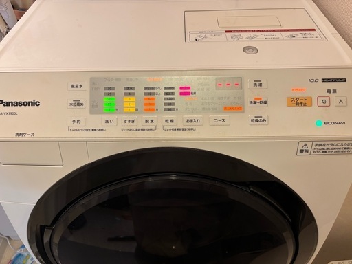 【取引中】 Panasonic ドラム式洗濯機 NA-VX3900L