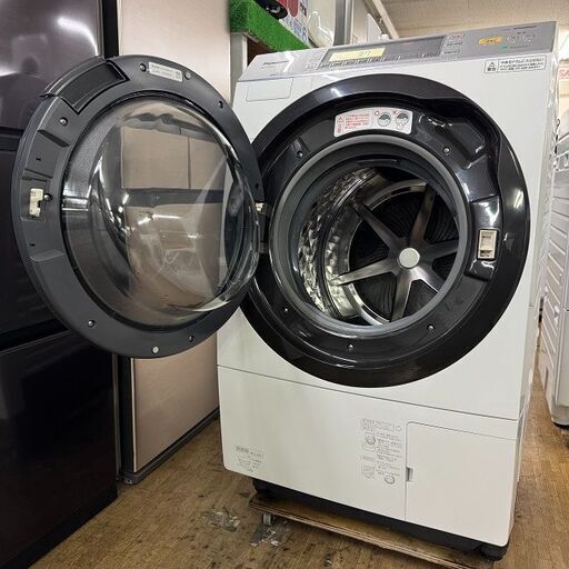 地域限定送料無料　美品【 Panasonic 】パナソニック 洗濯10.0㎏/乾燥6.0㎏ ドラム式洗濯乾燥機 ヒートポンプ乾燥  エコナビ搭載 NA-VX7800L