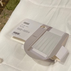 美品　ニトリ　ミニカーテン　カーテン　小窓　100×100cm FL24 窓の画像