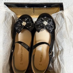 入学式など　子供用フォーマル靴　パンプス　18センチの画像