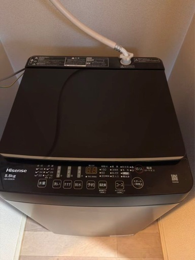 洗濯機
5.5kg（動作良好）岡山市中区