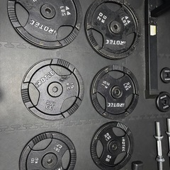 アイロテック　バーベル　140kgセット　筋トレの画像