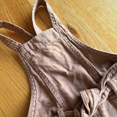 ブラウン　オーバーオール　80cmの画像